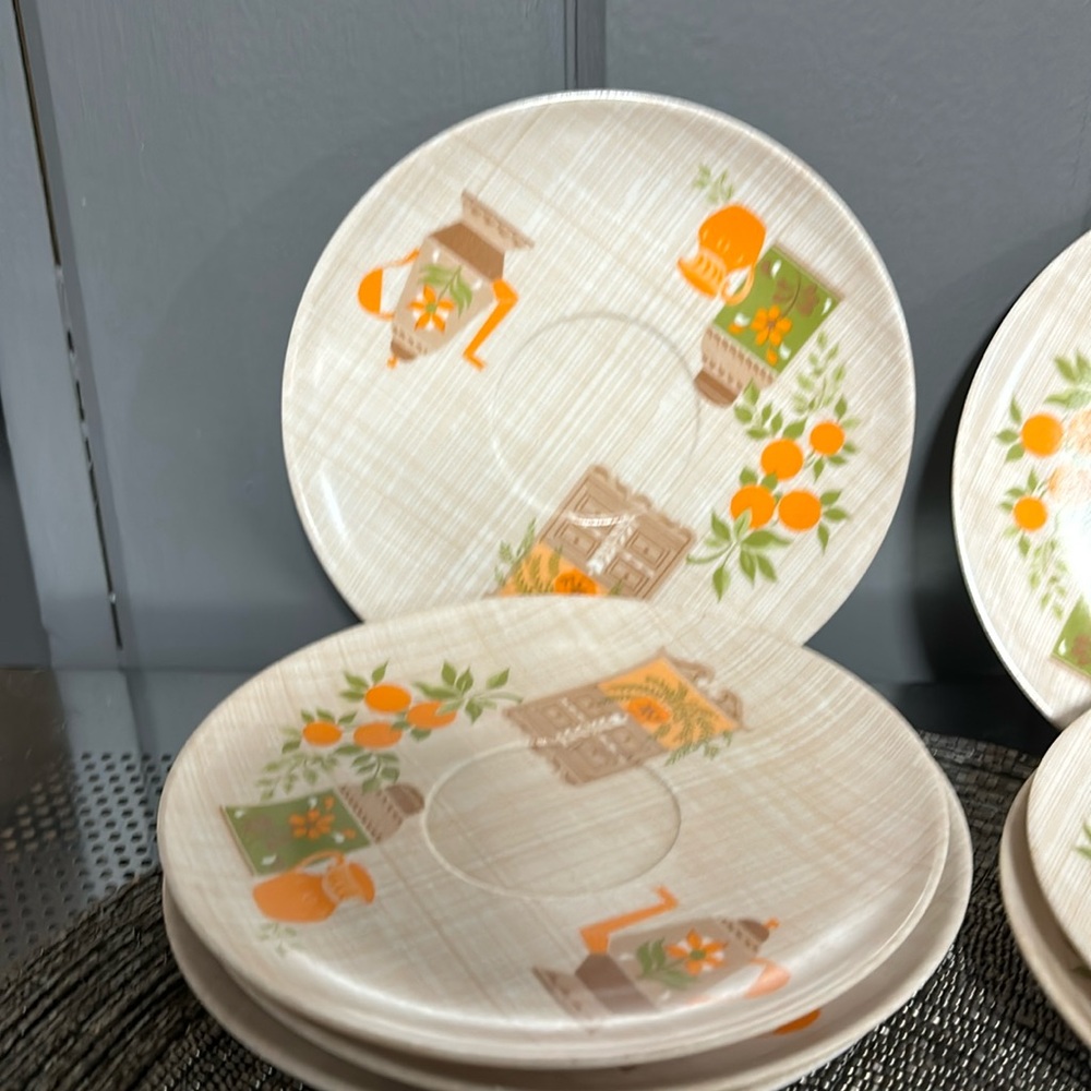 Set of 8 Vintage Lenox Ware Melamine 6” Plates